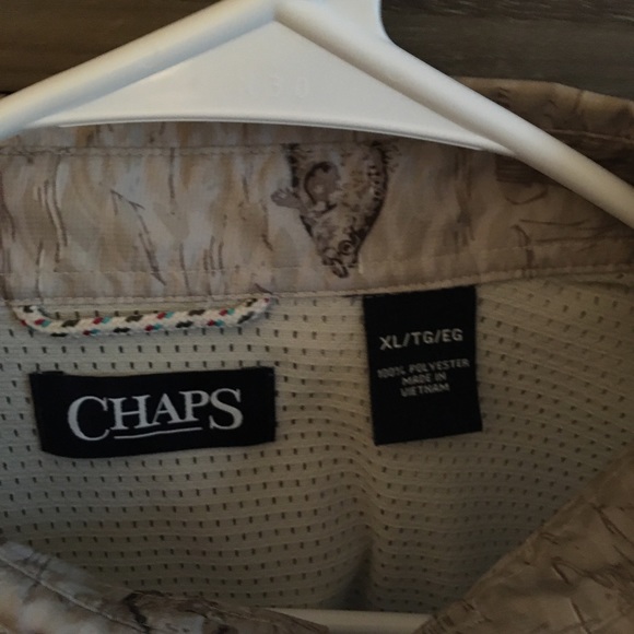Men’s XL Chaps fishing shirt - Picture 3 of 3